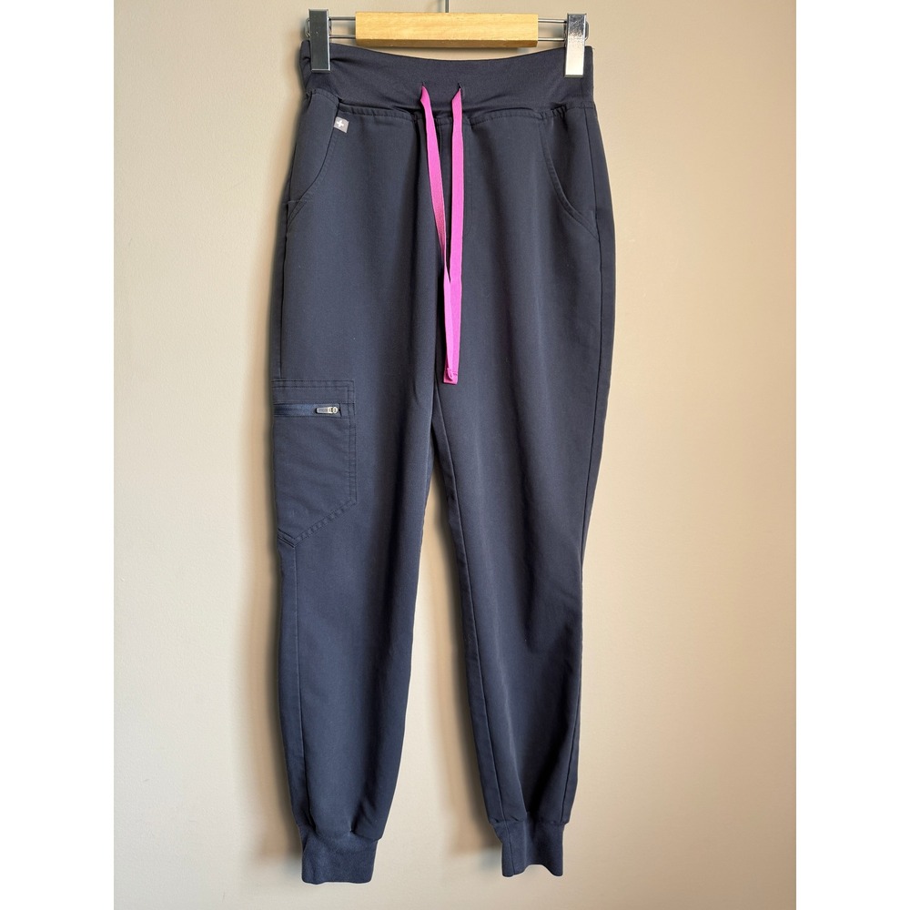 FIGS Technical Collection Zamora Jogger Scrub Pants Graphite Gray Petite XXS